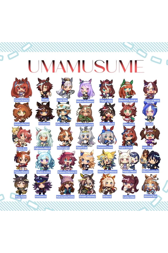 UMAMUSUME Charms - All CHARACTERS & Cinderella Gray! (1 keychain)