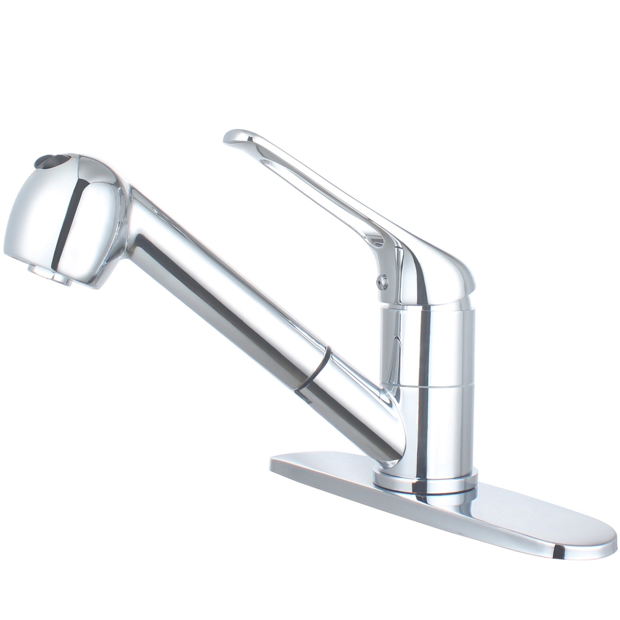 Utility Sink Faucet With Separate Sprayer UMANYI Chrome Kitchen Faucet, Single Handle, Pull-Down Sprayer, For RV