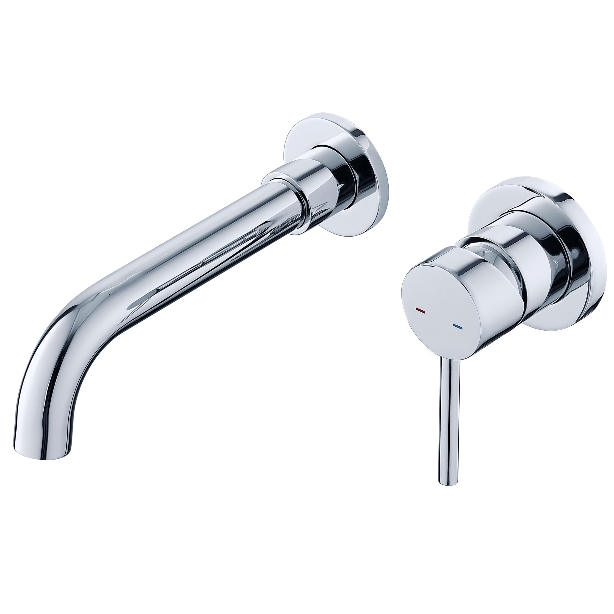 UMANYI Wall Mounted Bathroom Faucet Chrome Wall Mount Faucets for Bathroom Vessel Sink Brass Wall Bathtub Faucet with Rough-in Valve 360 Swivel Spout
