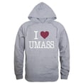 thumbnail image 1 of UMASS I Love Hoodie, Heather Grey - Small, 1 of 2