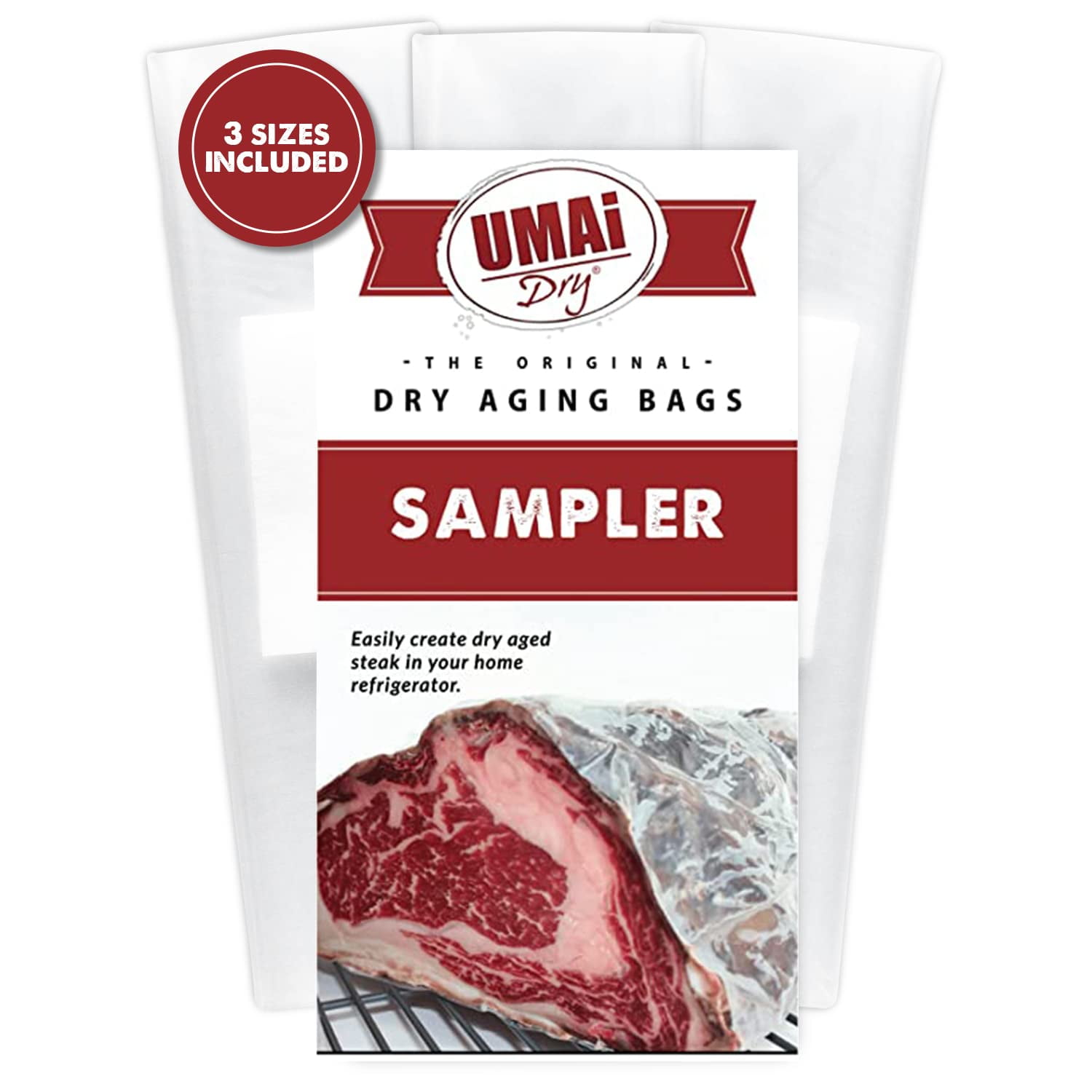 UMAi Dry Aging Bag JMS2 for Steaks Sampler Pack Dry Age Bags for Meat