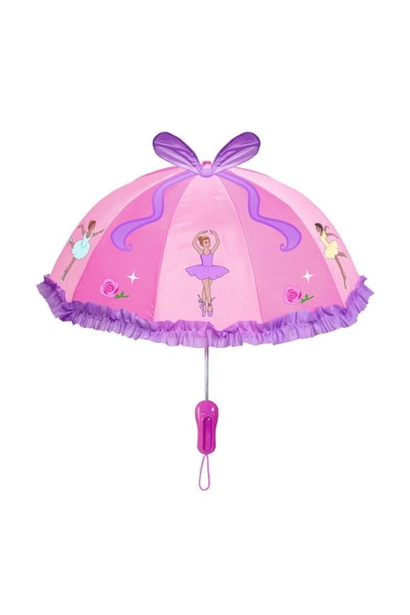 UMB-BALLET 100 Percent Nylon Pink Ballet Umbrella