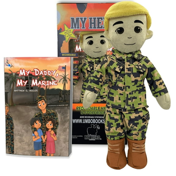 Customizable  Recordable My Hero Marine: Plush Marine Daddy Doll