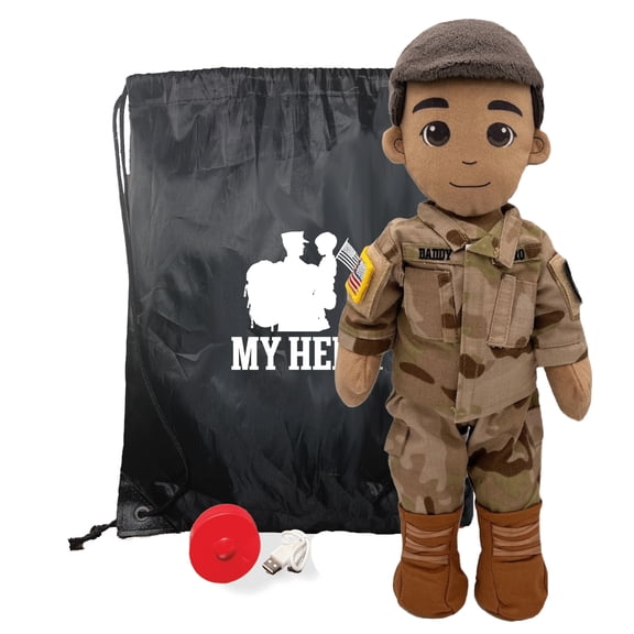Customizable  Recordable My Hero Soldier: Plush Army Daddy Doll