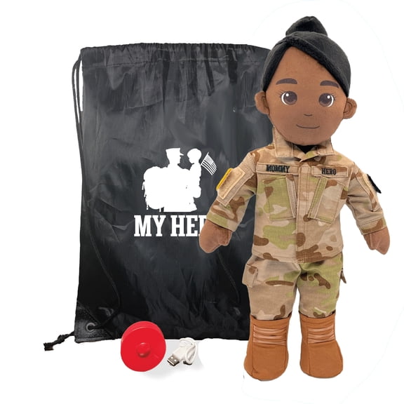 Customizable  Recordable My Hero Soldier: Plush Army Mommy Doll