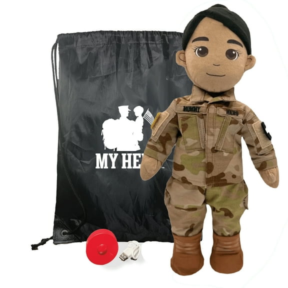 Customizable  Recordable My Hero Soldier: Plush Army Mommy Doll