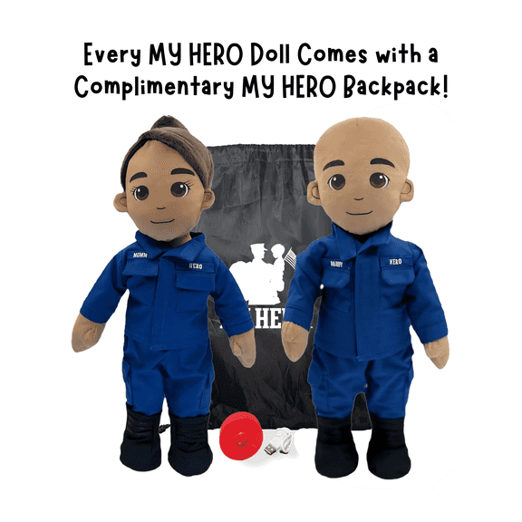 UMBO My Hero Re-Recordable Coast Guard Mommy Doll | 1+ Hour Audio
