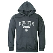 UMD University of Minnesota Duluth Bulldogs Alumni Fleece Hoodie Sweatshirts Heather Charcoal Small
