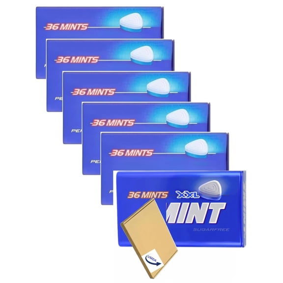 UMDA Smints Box Sugar Free Mints Sweets XXL Papermint Tins | Best Sugar Free Mints | With Fresh Mints for Bad Breath | Smints Mints | Peppermint Mints | Smints Sweet (Pack of 6)