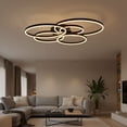 thumbnail image 1 of UMEILUCE 5 Lights Modern LED Dimmable Black Rings Semi-Flush Mount for Dining Living Room,L41.3 Inch, 1 of 7