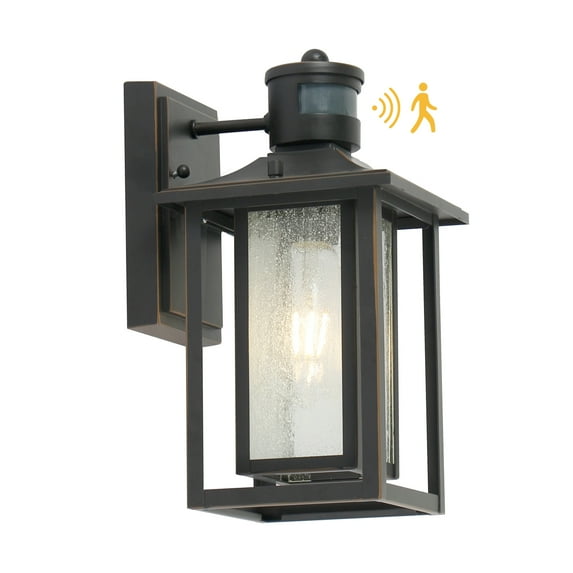 UMEILUCE Motion Sensor LED Outdoor Dusk to Dawn Black Wall Lights