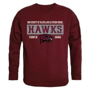 UMES University of Maryland Eastern Shore Hawks Established Crewneck Pullover Sweatshirt Sweater Maroon XX-Large