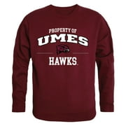 UMES University of Maryland Eastern Shore Hawks Property Crewneck Pullover Sweatshirt Sweater Maroon Medium