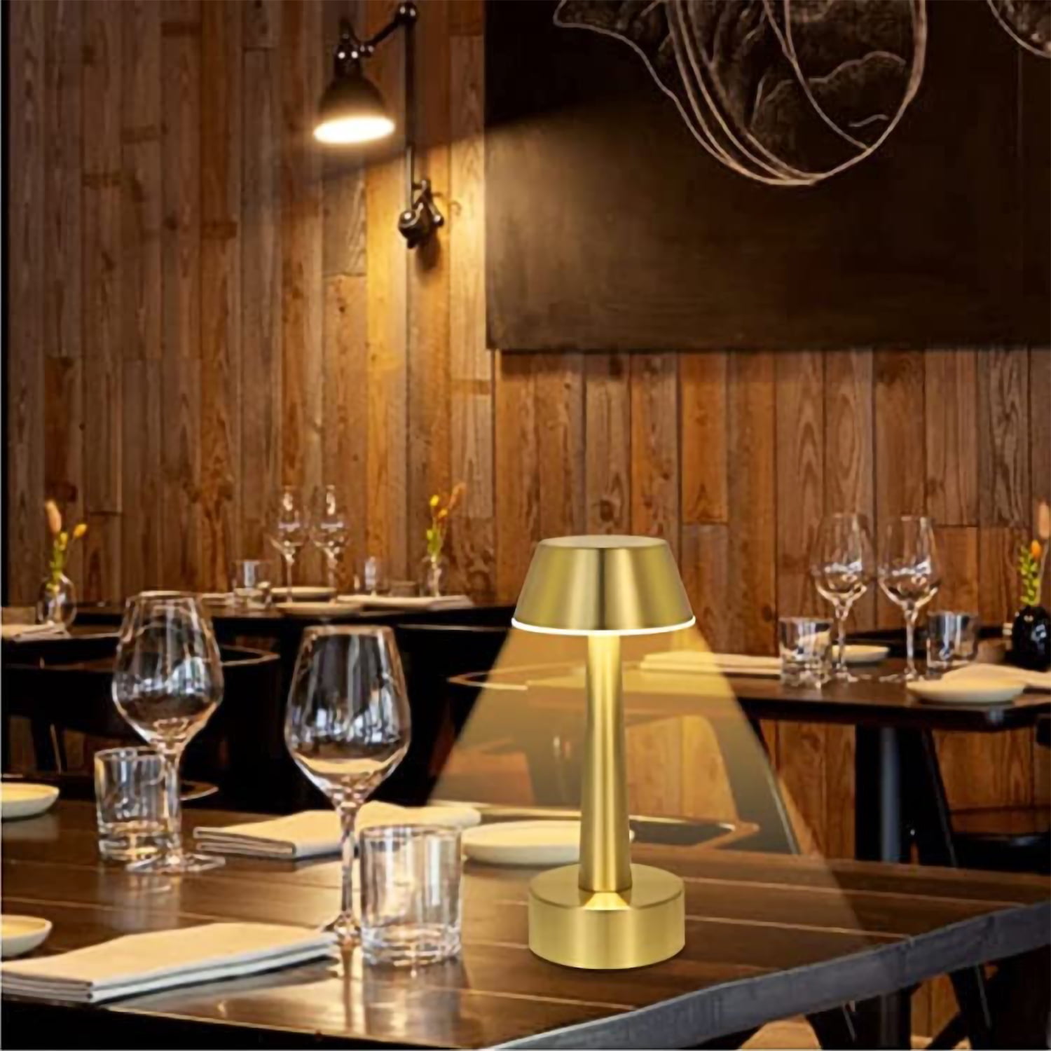 Bedside Table UMEXUS Rechargeable Small Cordless Table Lamp