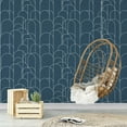thumbnail image 1 of UMIGGEE 17.7-in x 118-in Peel and Stick Wallpaper Modern Blue Geometric Wallpaper Self-Adhesive Removable Contact Paper Matte Wallpaper for Home Decoration and Furniture Renovation Cabinet, 1 of 6