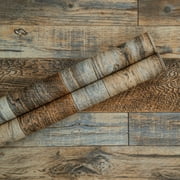 UMIGGEE 17.7" x 236.2" Wood Peel and Stick Wallpaper Wood Grain Wallpaper Faux Self Adhesive Removable Wood Contact Paper Home Decorative Furniture Wall Covering