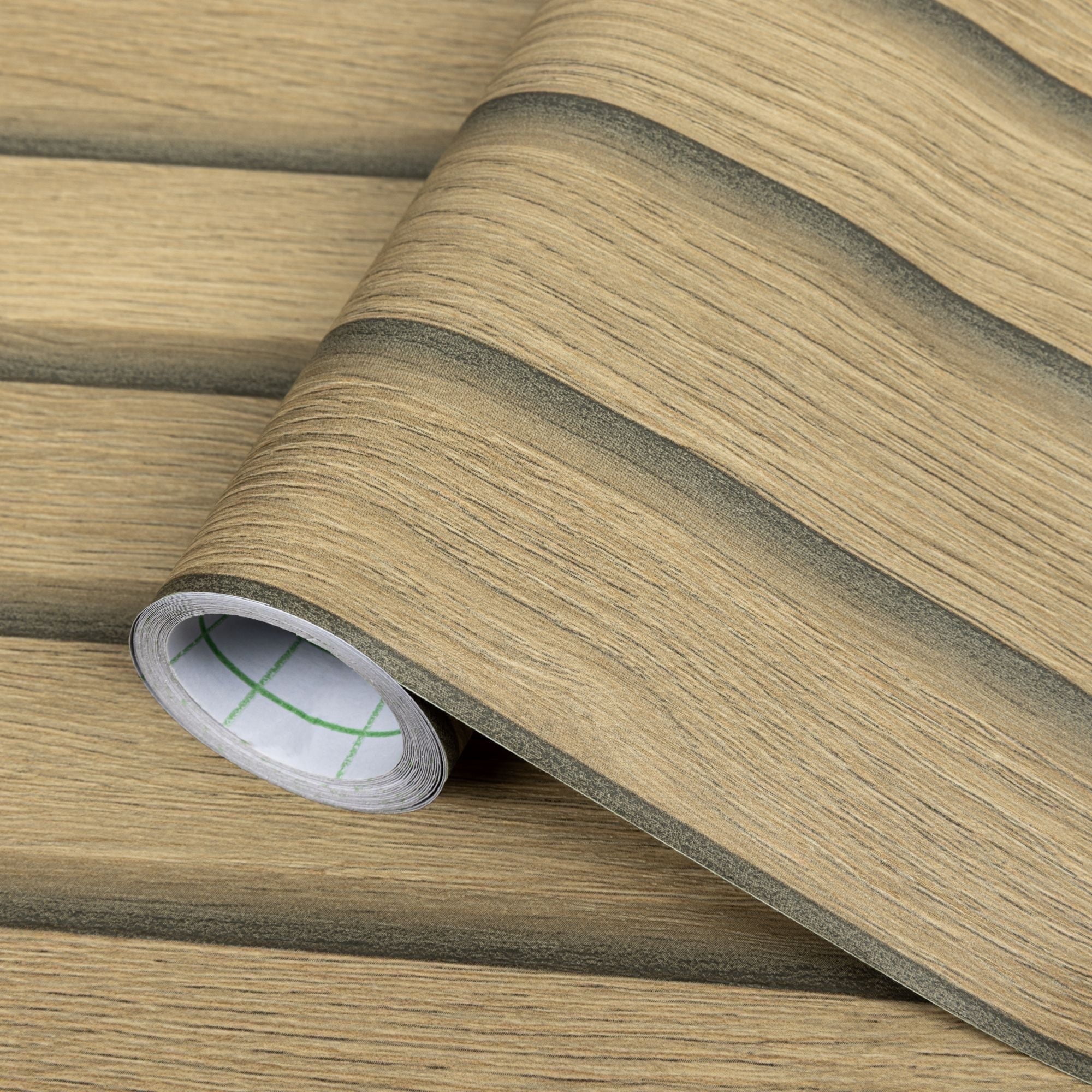 UMIGGEE 15.7 in x 393 in Wood Slat Wallpaper Peel and Stick Brown Shiplap Wall Paper Wood Panel Grain Contact Paper Removable Self Adhesive Faux Wall Covering for Cabinets and Drawers