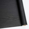 thumbnail image 1 of UMIGGEE 23.62" x 236.2" Black Wood Peel and Stick Wallpaper Black Removable Self-Adhesive Film Contact Paper Wall Paper Wall Covering Home Decoration, 1 of 7