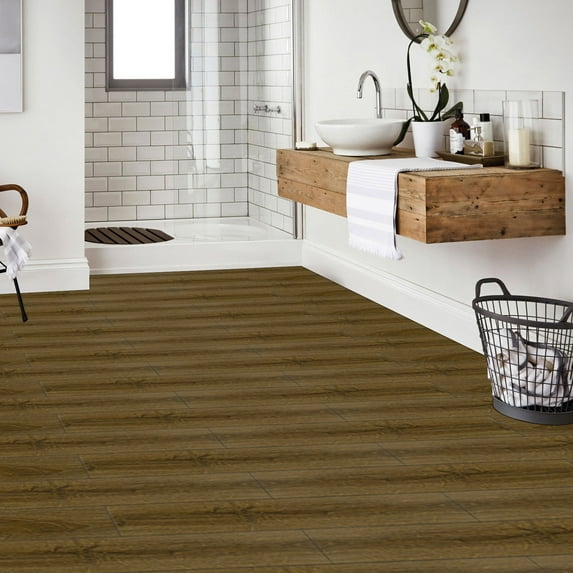 UMIGGEE 36" x 6" 20-pcs Peel and Stick Flooring Brown Wood Grain Floor Tiles Vinyl Flooring Self-Adhesive Flooring For Kitchen Laminate Flooring Home Decoration (30 Sq. ft./Pack)