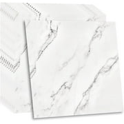 UMIGGEE Backsplash Tile for Kitchen Peel and Stick, 10-Sheet Stick on Subway Tiles for Kitchem, Bathroom Back Splashes, 11.8" x 11.8", White Marble