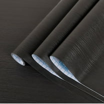 UMIGGEE Black Wood Peel and Stick Wallpaper 17.7-in x 118-in Wood Grain Contact Paper Removable Self-Adhesive Wall Paper Film for Furniture Decoration