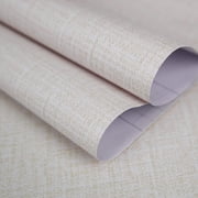 UMIGGEE Creame Grasscloth Peel and Stick Wallpaper 15.7-in x 118-in Faux Beige Linen Fabric Texture Wallaper Self-Adhesive Beige Wall Paper Contact Paper for Furniture Surfaces Cabinet Home Decor