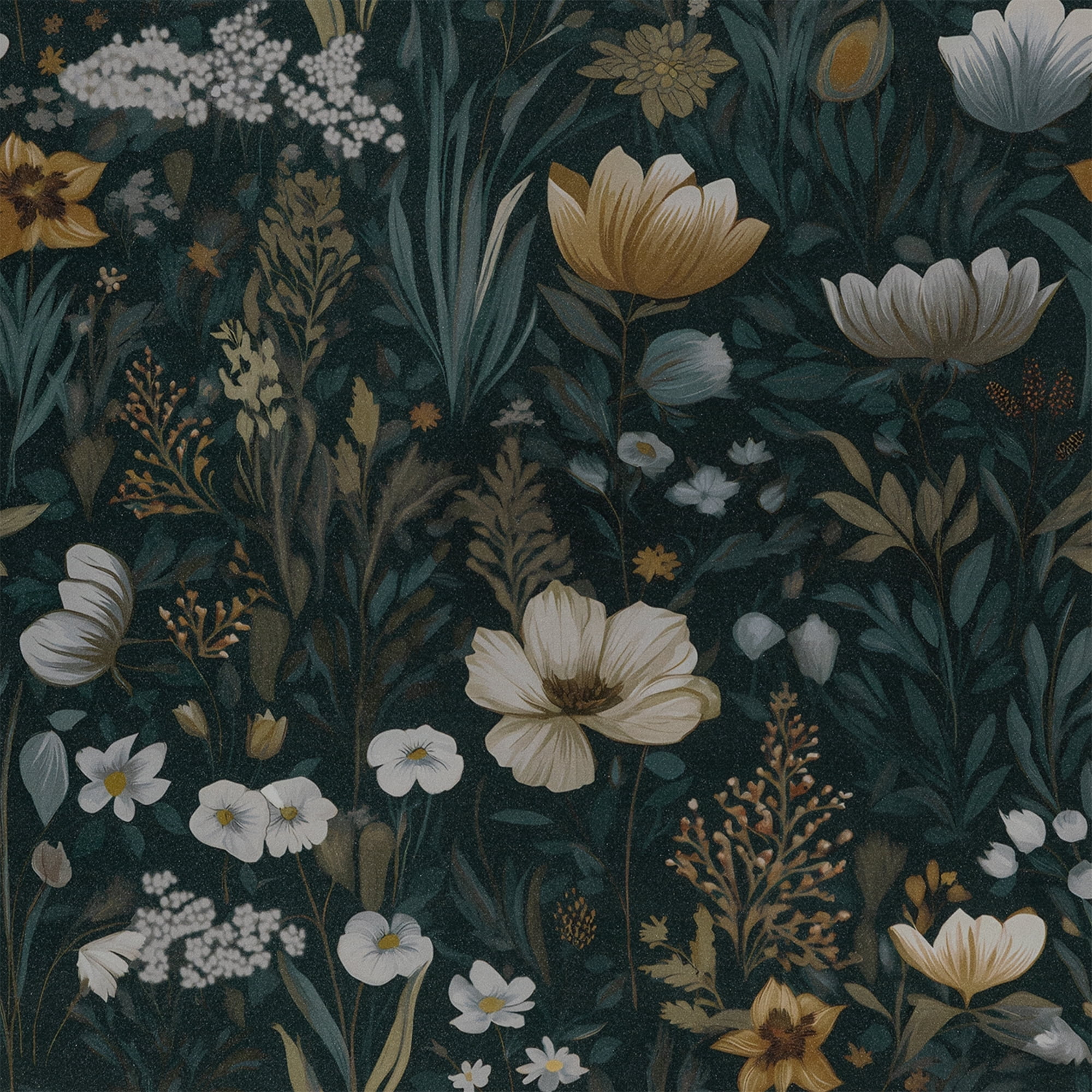 UMIGGEE Floral Wallpaper 17.3-in x 393-in Peel and Stick Floral Wallpaper Self Adhesive Flower Wall Paper Contact Paper Home Decor Wall Covering Old Furniture Renovation
