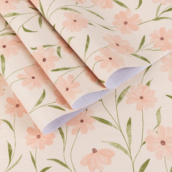 UMIGGEE Floral Wallpaper Multicolor Peel and Stick Wallpaper Self Adhesive Wall Paper 17.3-in x 118-in Contact Paper for Home Mural Wall Decor Wall Covering Old Furniture Renovation