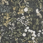 UMIGGEE Floral Wallpaper Peel and Stick Floral Wall Wallpaper Self Adhesive Flower Wallpaper Contact Paper 17.7-in x 118-in Home Decor Wall Covering Old Furniture Renovation