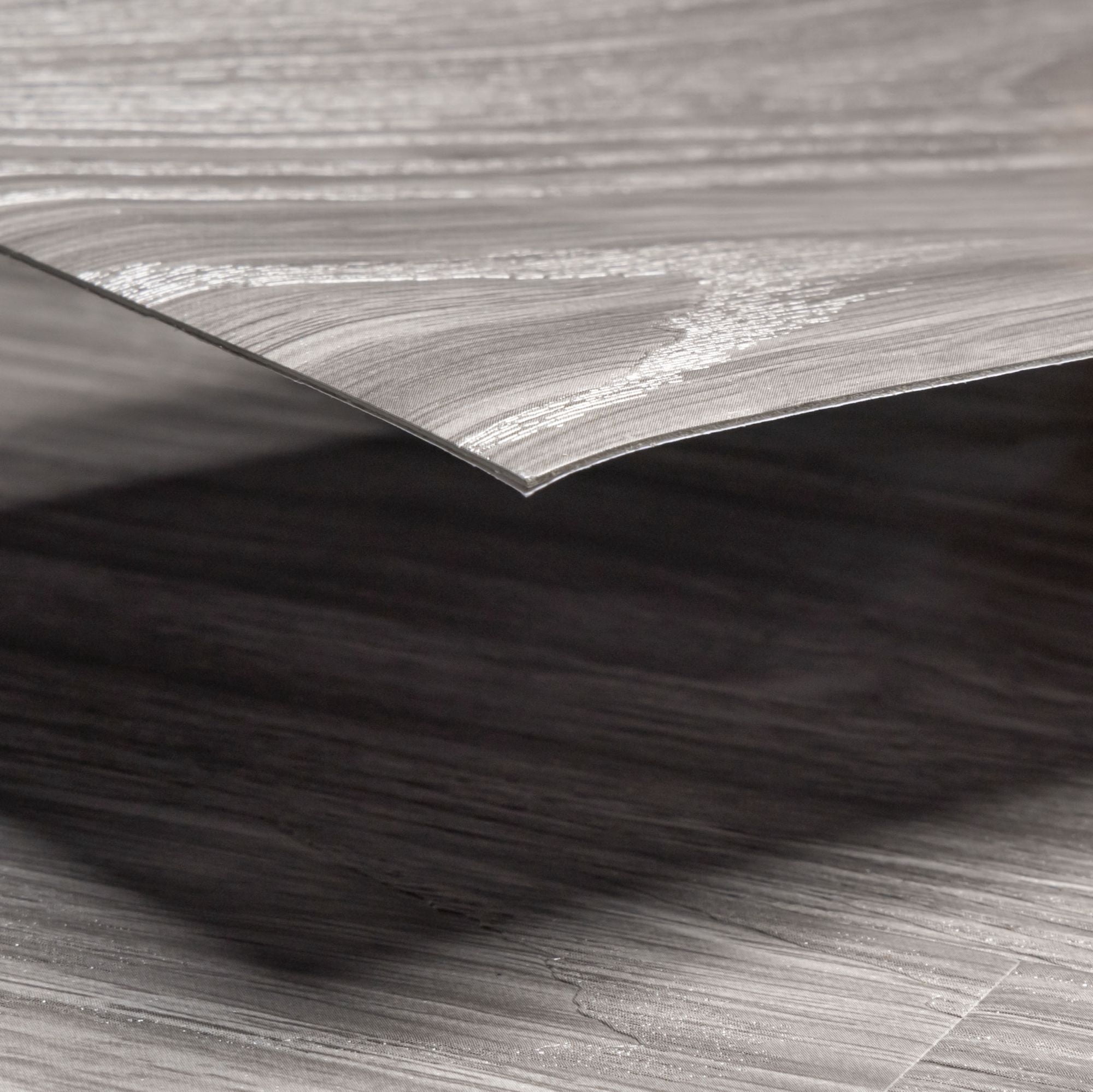UMIGGEE Gray Peel Stick Flooring 35-in x 5.7-in x 1.0mm 10-Pcs Vinyl Flooring Wood Grain Floor Tiles Easy to Install for Bathroom Kitchen Living Room