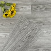 UMIGGEE Gray Wood-Look Vinyl Flooring 6"x35" (10-pcs) Peel and Stick Flooring Tiles Self-Adhesive DIY Flooring Grain Feel for Kitchen Dinning Room Bedroom Home Decoration (Cover 14.5 Sq. ft)