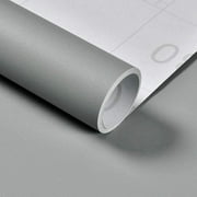 UMIGGEE Grey Wallpaper Self Adhesive Wallpaper Peel and Stick Contact Paper Grey 15.7-in x 118-in Wallpaper for Home Decoration Removable Wallpaper PVC DIY Crafts Wall