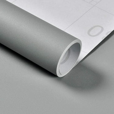 UMIGGEE Grey Wallpaper Self Adhesive Wallpaper Peel and Stick Contact Paper Grey 15.7-in x 118-in Wallpaper for Home Decoration Removable Wallpaper PVC DIY Crafts Wall
