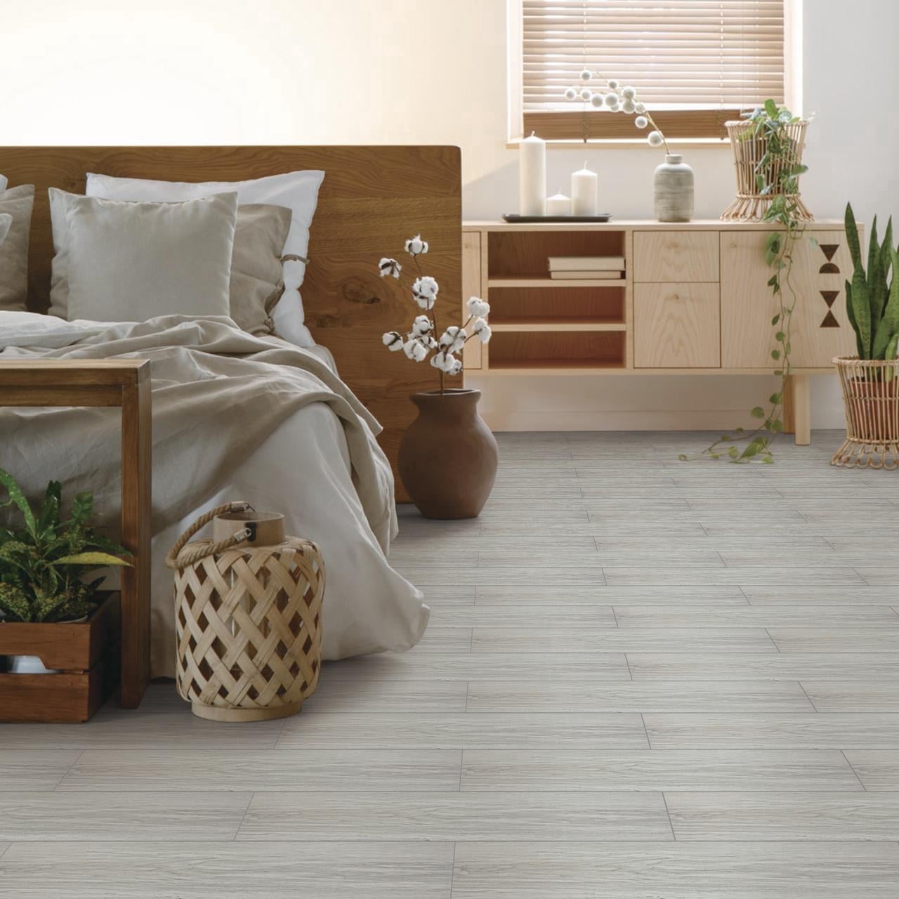 UMIGGEE Grey Wood-Look Peel and Stick Floor 6-in x 35-in (10Pcs/Pack) Vinyl Flooring Self-Adhesive DIY Flooring for Home Decoration Kitchen Dinning Room Bedroom (Cover 14.5 Sq. ft)
