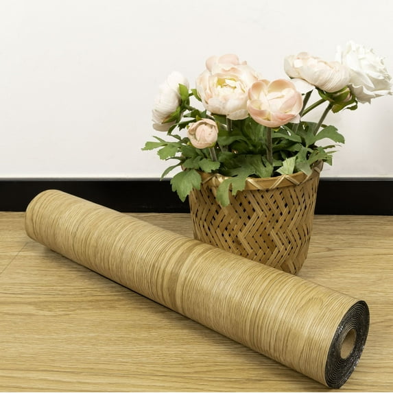 UMIGGEE Multi-color Peel and Stick Vinyl Flooring Roll 15.7-in x 118-in /12.8 Sq.Ft Thicken Self-Adhesive Vinyl Wood Grain Floor Wear-Resistant Easy DIY Install Home Decor