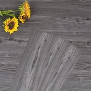 UMIGGEE Peel and Stick Floor Tile-Look Vinyl Flooring 6"x35" 40 -pcs Natural Grey Wood-Look Vinyl Flooring Easy to Install and Removable for Kitchen, Dinning Room, Bedroom, etc. (58 sq. ft.)