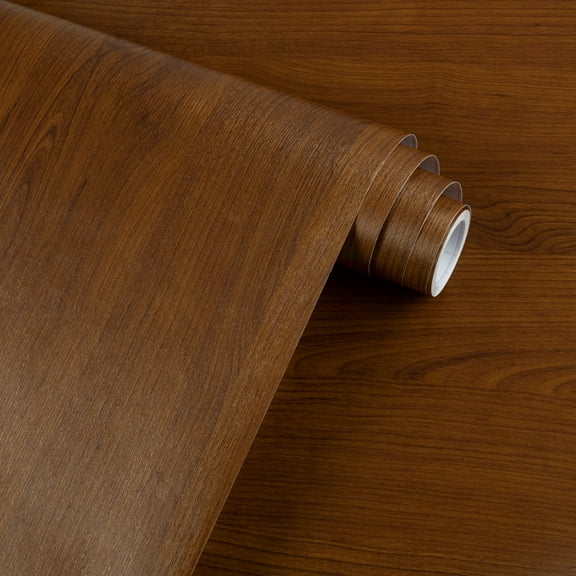 UMIGGEE Wood Grain Wallpaper 15.7-in x 118-in Brown Peel and Stick Wallpaper Vinyl Film Self Adhesive Removable Decor Wall Paper for Cabinet Drawer Shelf Liner Easy to Clean