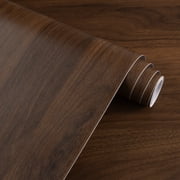 UMIGGEE Wood Grain Wallpaper 15.7-in x 118-in Peel and Stick Wallpaper Vinyl Film Self Adhesive Removable Brown Decor Wall Paper for Cabinet Drawer Shelf Liner 