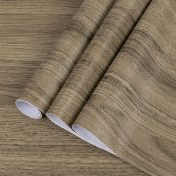 UMIGGEE Wood Peel and Stick Wallpaper 15.7-in x 118-in Wood Grain Contact Paper Removable Self-Adhesive Wood Wall Paper Film for Furniture Decoratio Home Decor Wall Covering