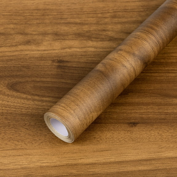 UMIGGEE Wood Peel and Stick Wallpaper 15.7-in x 118-in Wood Grain Contact Paper Removable Self-Adhesive Brown Wood Wall Paper Film for Furniture Decoratio Home Decor Wall Covering