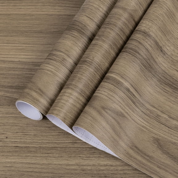 UMIGGEE Wood Peel and Stick Wallpaper 15.7-in x 118-in Wood Grain Contact Paper Removable Self-Adhesive Wood Wall Paper Film for Furniture Decoratio Home Decor Wall Covering