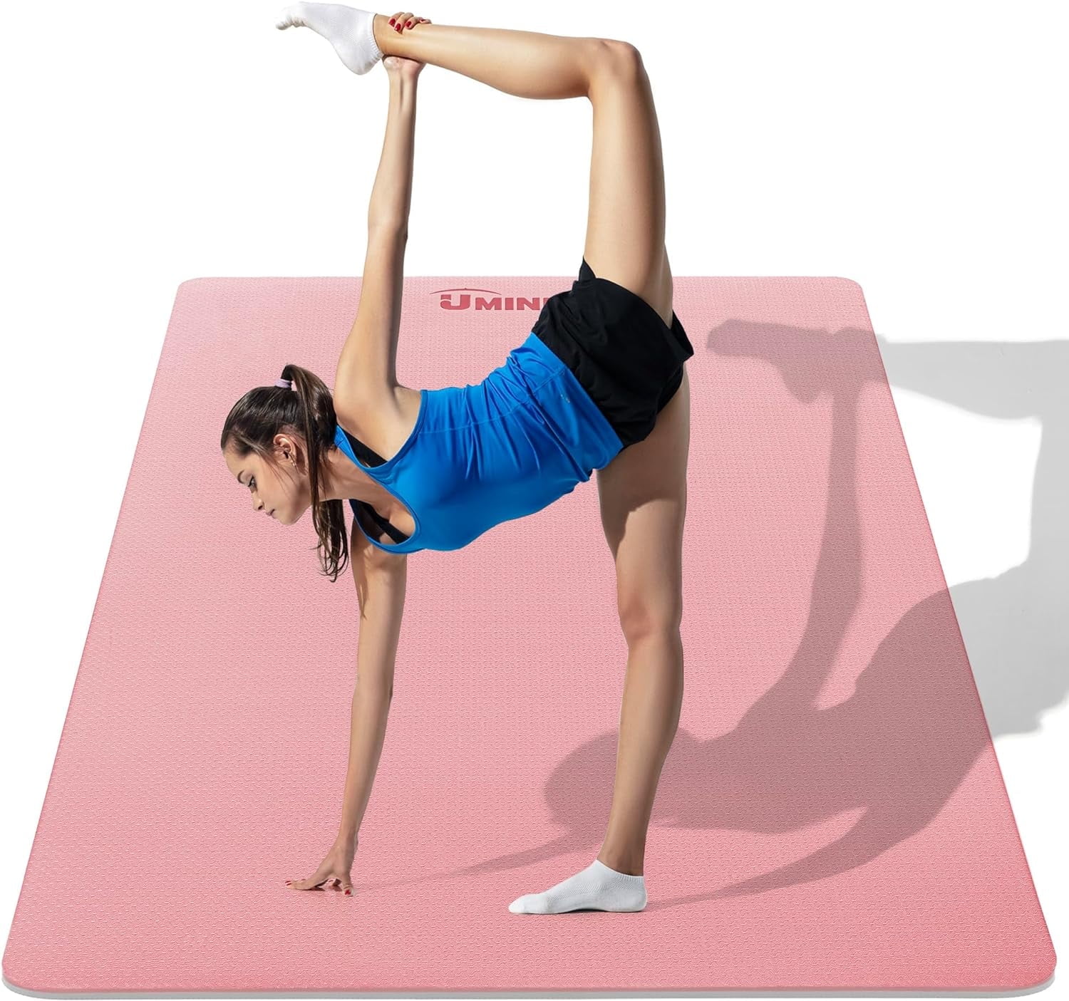 Large 6x4 Foot Yoga Mat - Extra Thick TPE Fitness Mat For Home Workouts, Non-Slip & Eco-Friendly