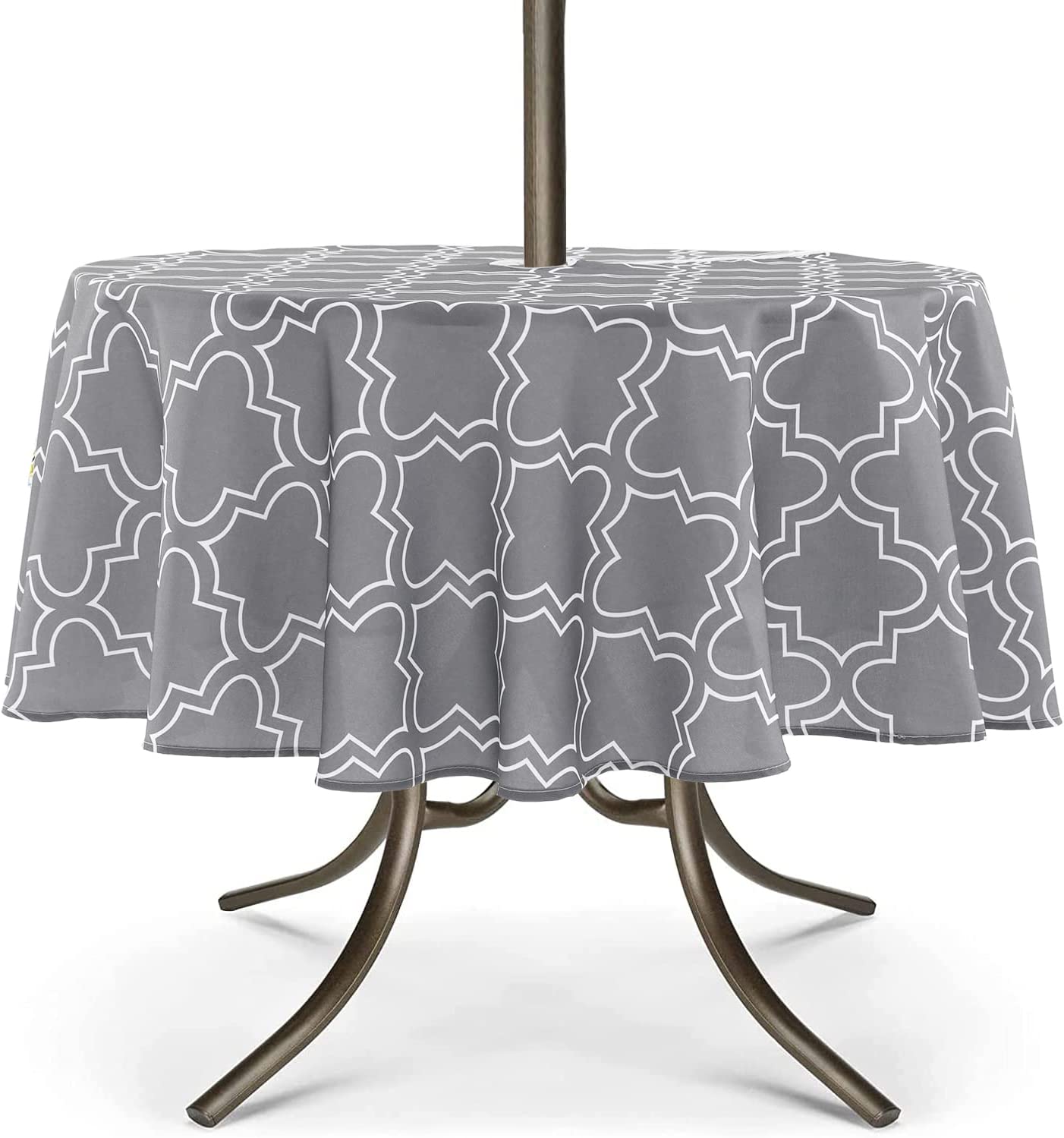 70 Round Tablecloth With Umbrella Hole And Zipper