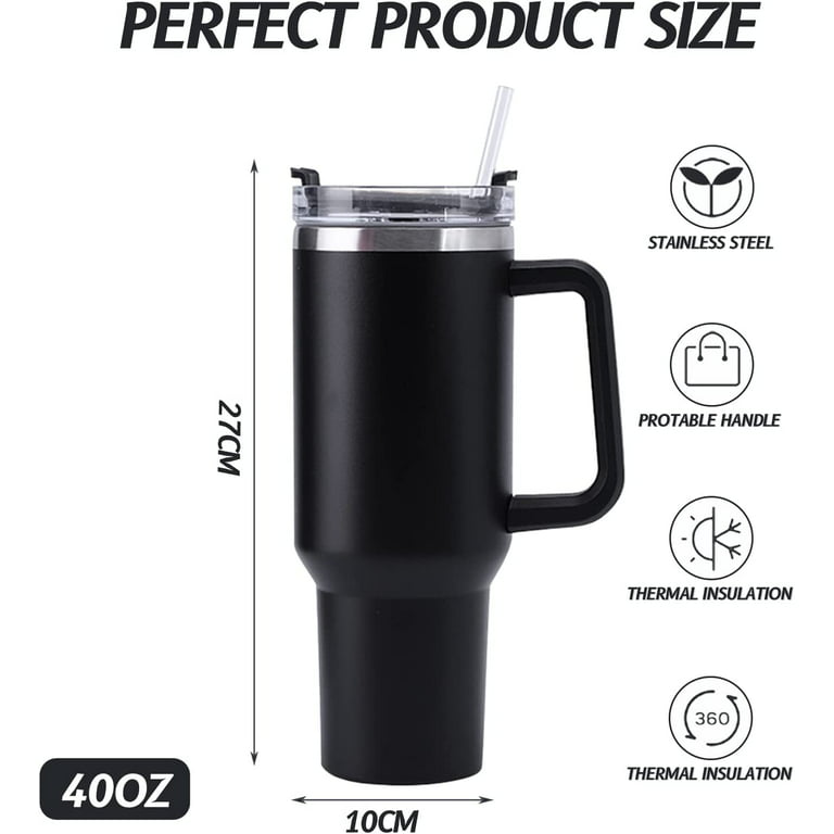 40oz Simple Modern Insulated Tumbler With Lid And Straw, Iced Coffee Cup  Reusable Stainless Steel Water Bottle Travel Mug, Valentines Gifts For Him