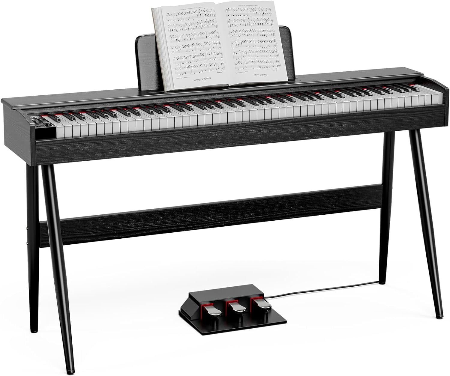UMOMO 88 Key Weighted Digital Piano, 88 Key Electric Piano for Beginner ...