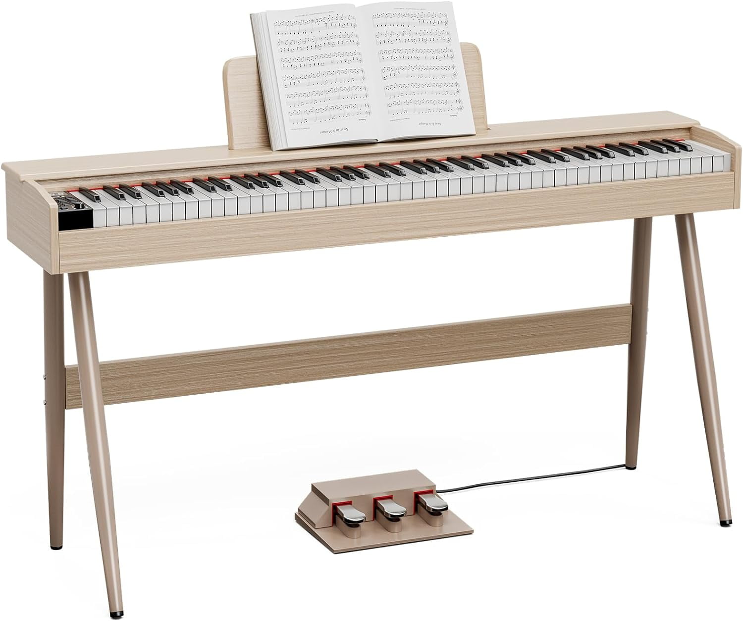 UMOMO 88 Key Weighted Digital Piano, Both Desk Piano & Vanity Desk