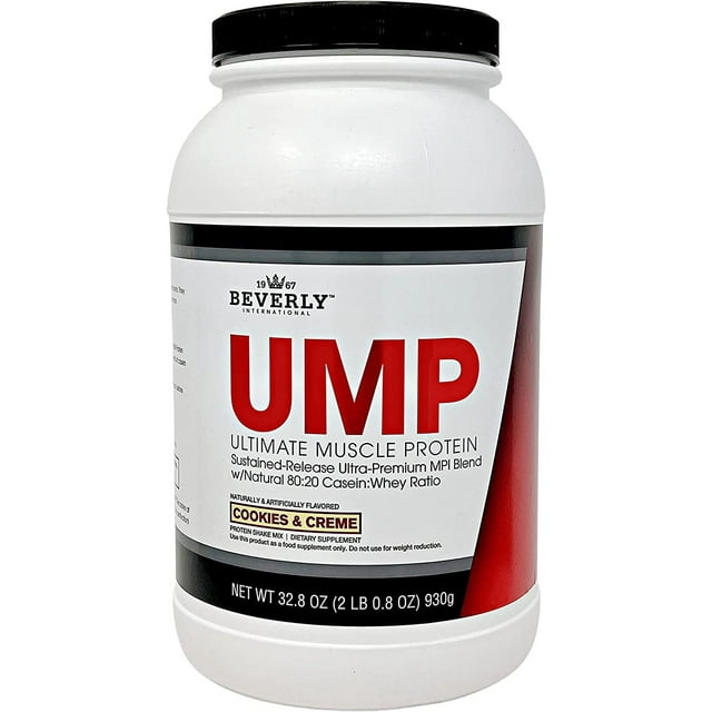 UMP Protein Powder, Cookies & Cream. Unique WheyCasein Ratio Builds