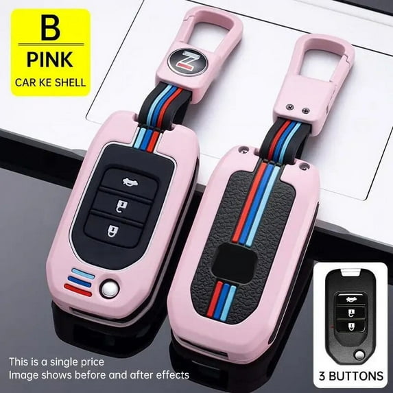 UMQ Car Key Fob Pocket Cover Case For Honda Civic CR-V HR-V Accord Jade Crider Odyssey 2015- 2018 Remote Protector Accessories