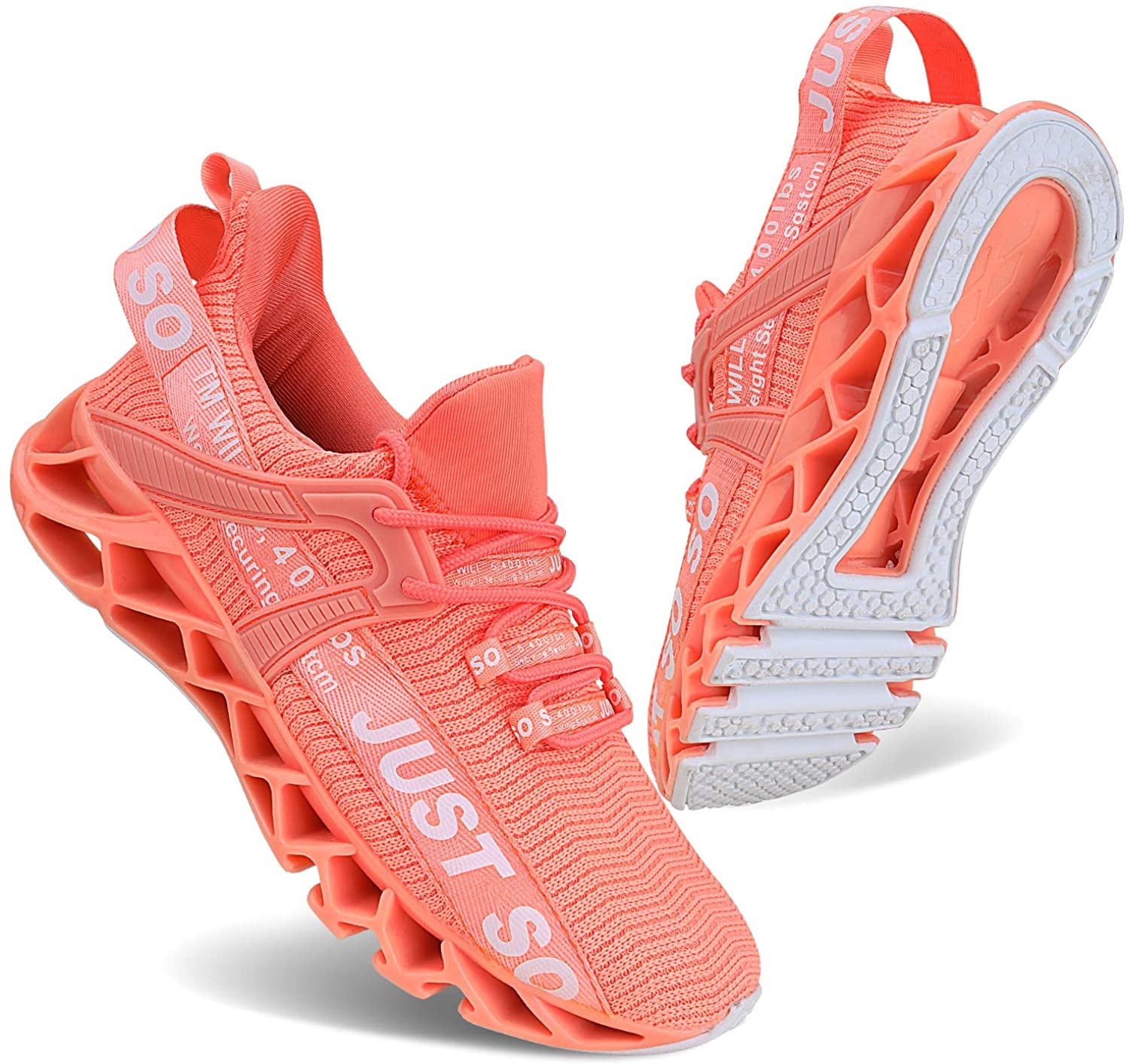 UMYOGO Just so so Women Walking Shoes Breathable Running Sneakers Orange  Pink Size 5.5 - Walmart.com