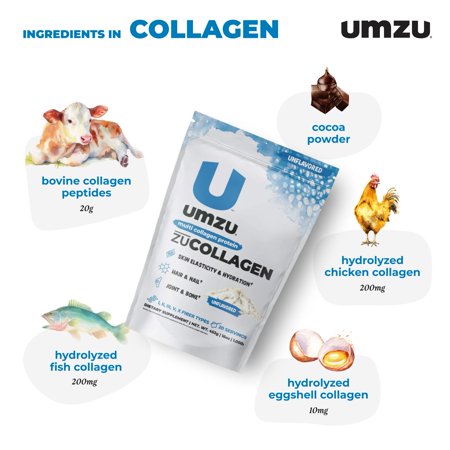 UMZU Collagen Protein: Joints, Skin & Muscle Support Unflavored